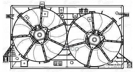Крыльчатка с эл.мотором mazda 3 (BL) (09) 1.6