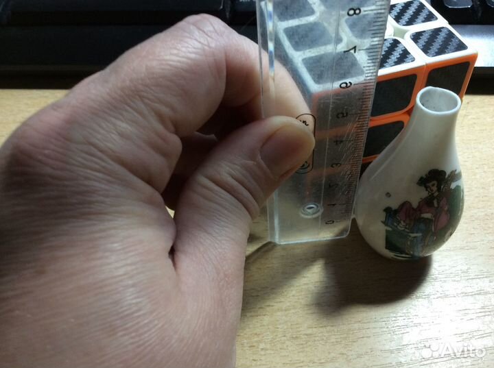 Костяной фарфор,редкая Колекционая японскаявазочка