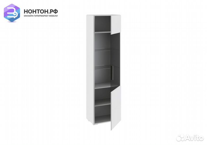 Витрина Наоми белый глянец