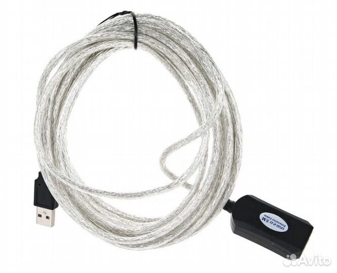 Удлинитель USB 2.0 активный vcom 5 метров