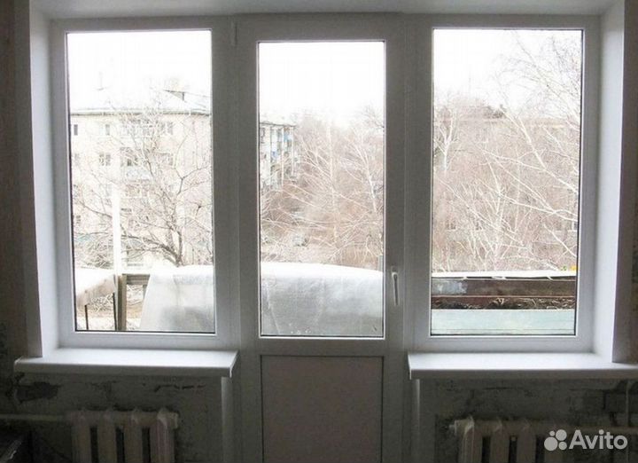 Окно с установкой