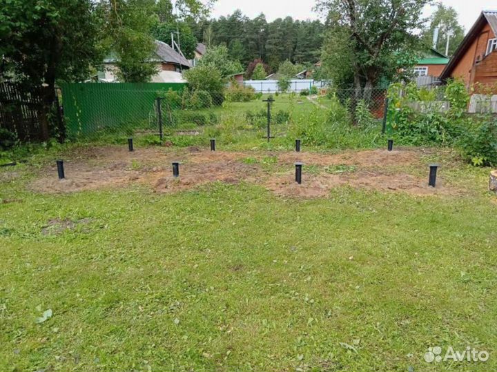 Винтовые сваи + монтаж