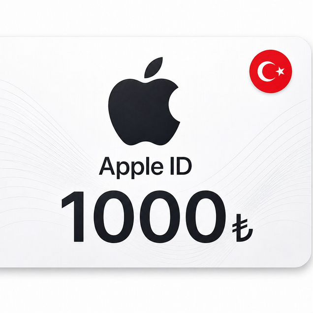 Карта пополнения Apple ID Турция 1000лир