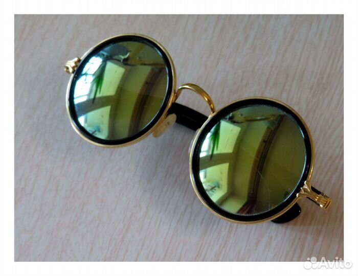 Очки Новые, солнцезащитные радужные, круглые