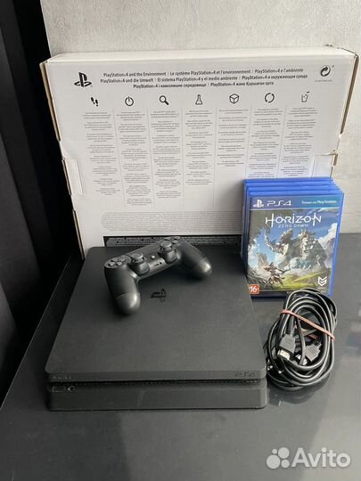 Sony playstation 4 slim + диски