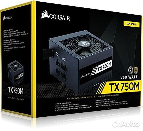 Блок питания Corsair TX750M 80 Plus Gold 750W