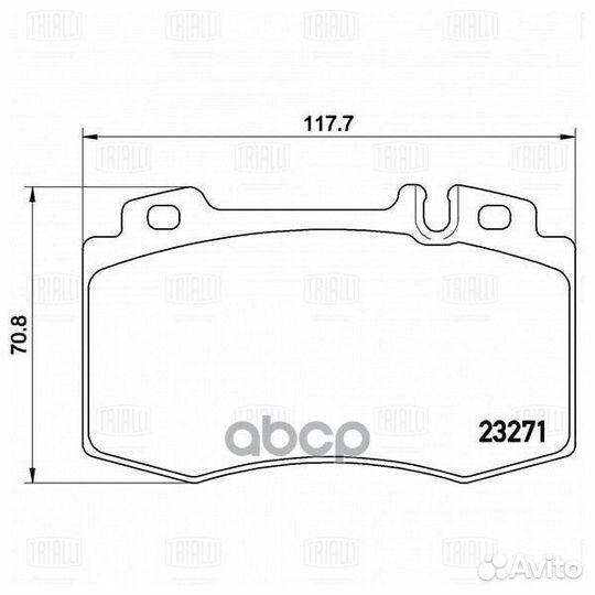 Колодки торм. для а/м Mercedes ML (W163) (98)