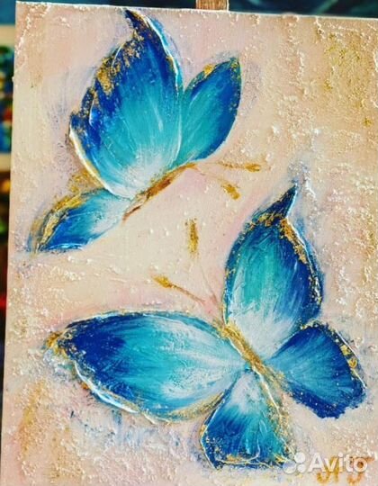 Интерьерная картина текстурная Бабочки