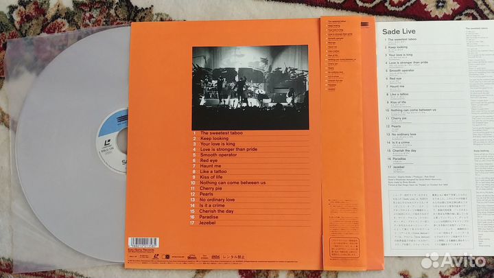 LD Sade: Live (1994) eslu-135laserdisc ntsc Japan