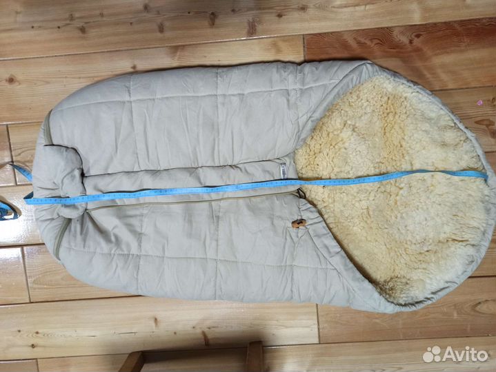 Меховой конверт в коляску овчина