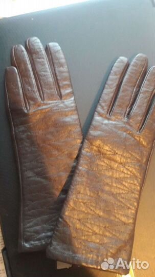 Перчатки кожезам.женские,фирма miro размер 6