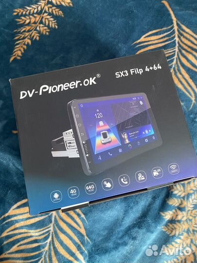 Магнитола Pioneer SX3 Filp 4/64gb 1Din