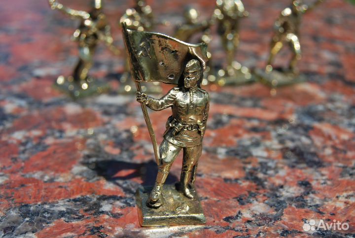 Солдатики красная армия немцы бронза