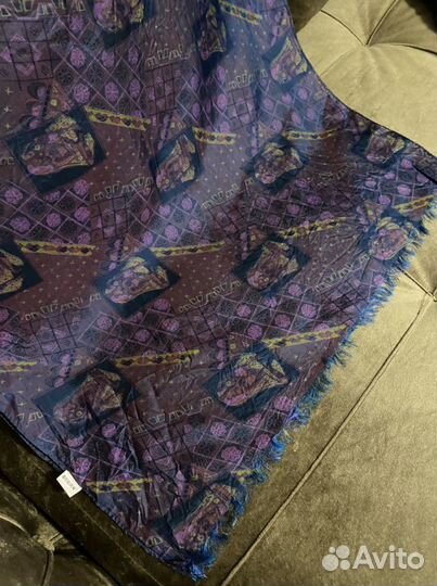 Шарф палантин шелковый (хамелеон) новый