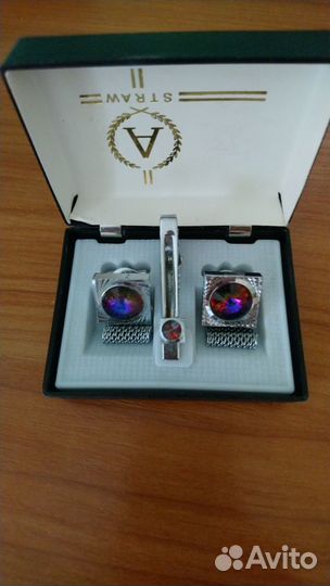 Запонки и зажим для галстука