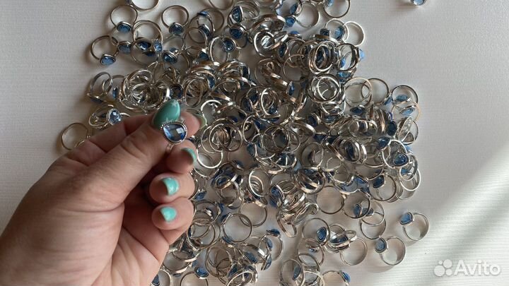 Кольца бижутерия пакетом