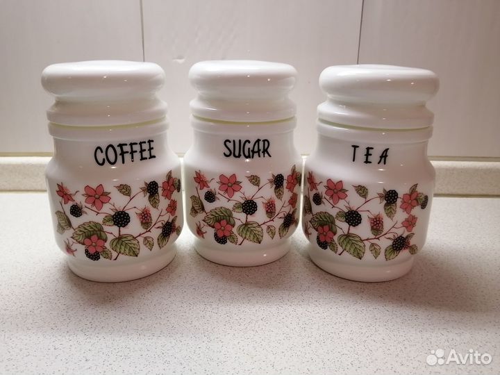 Банки для сыпучих продуктов фарфор