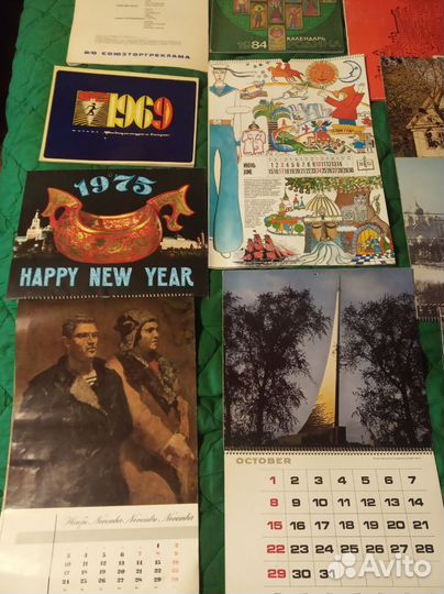 Настенные перекидные календари СССР 60-70е г