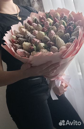 Клубника в шоколаде. Букет из клубники