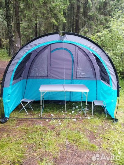 Палатка туристическая 4 местная с тамбуром