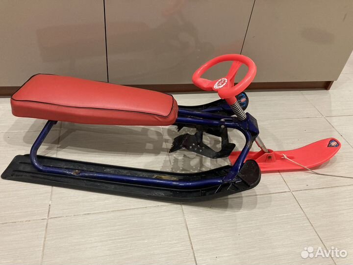 Снегокат детский двухместный