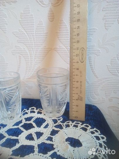 Стопки для водки. Хрусталь СССР. Большие