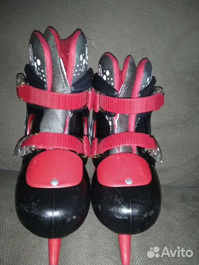 Коньки раздвижные, 30-32 р-р, бу