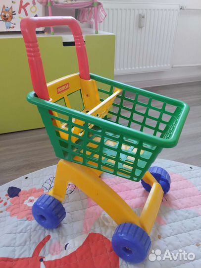 Машинка-каталка беговел тележка полесье