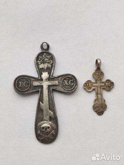 Старинные крестики, серебро