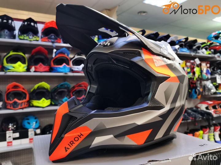 Шлем кроссовый Airoh Wraap Sequel Orange Matt