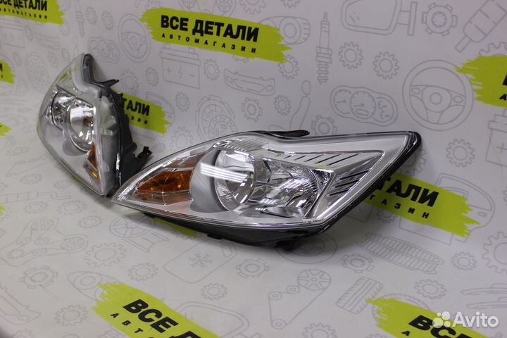 Фара Ford Focus 2 2008-2011 хром