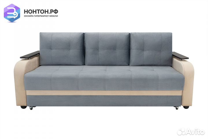 Диван еврокнижка Севилья серый