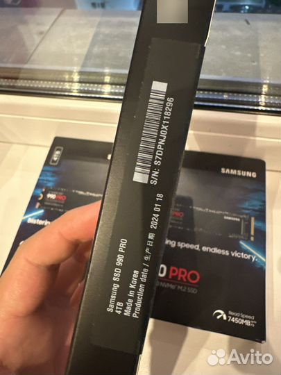 Новый Samsung SSD 990 PRO 4TB