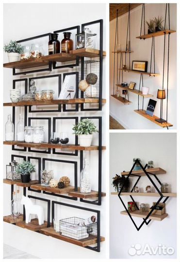 Полки в стиле лофт decor