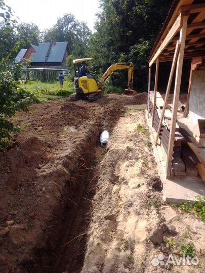Услуги мини-экскаватора