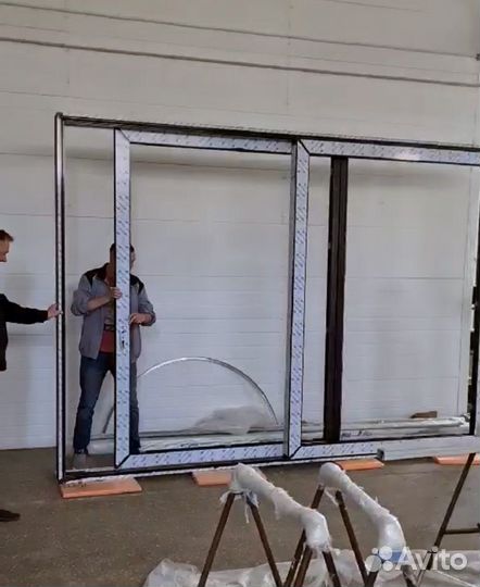 Алюминиевые раздвижные двери окна порталы