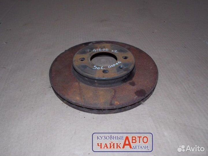 Диск тормозной передний Hyundai Solaris 1