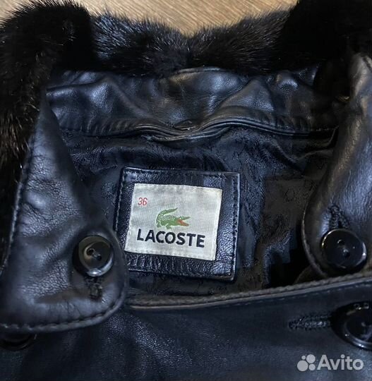 Куртка натуральная кожа, мех норка lacoste