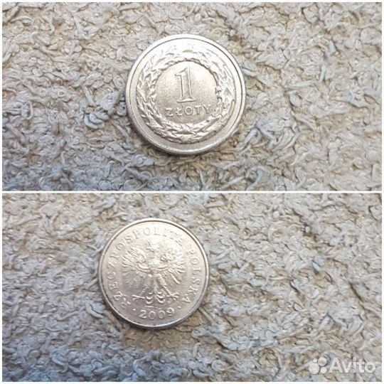 Монета Польши злотый
