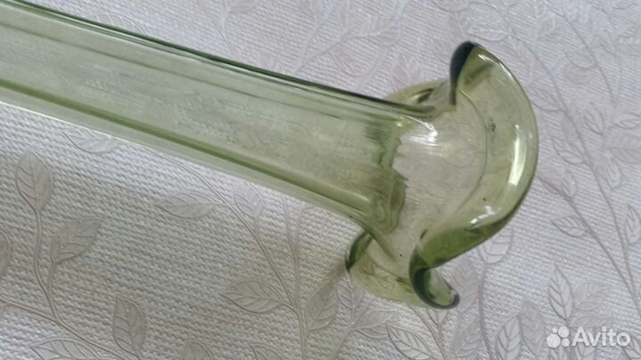 Ваза винтажная 35 см стекло
