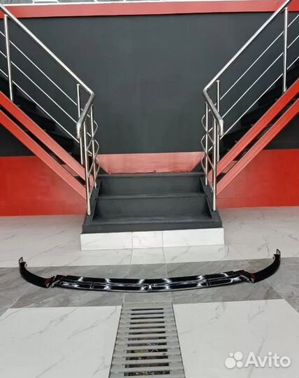 Сплиттер переднего бампера Mercedes W213 Brabus