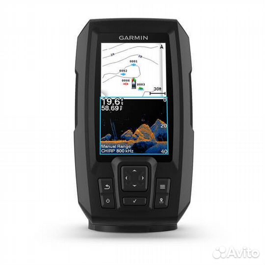 Эхолот garmin striker 4 plus (с датчиком)