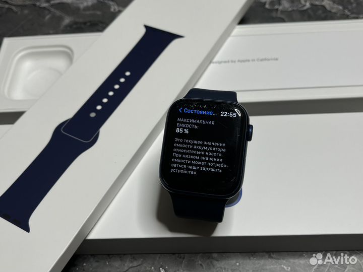 Часы Apple Watch 6 44 mm 85 акб