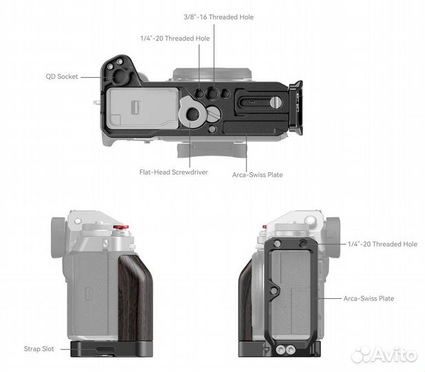 Угловая площадка SmallRig 4137 с хватом для Fujifilm X-T5