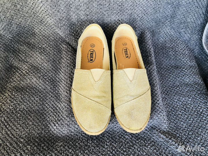 Туфли женские текстиль, одним лотом