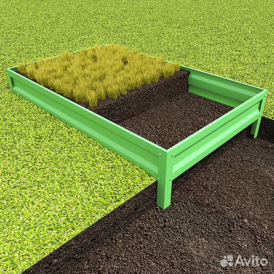 Металлическая грядка от жестянщика
