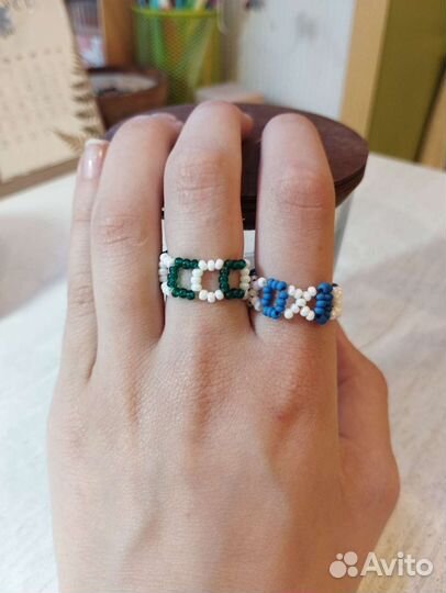 Кольцо из бисера