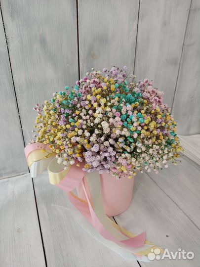 Коробка с гипсофилой