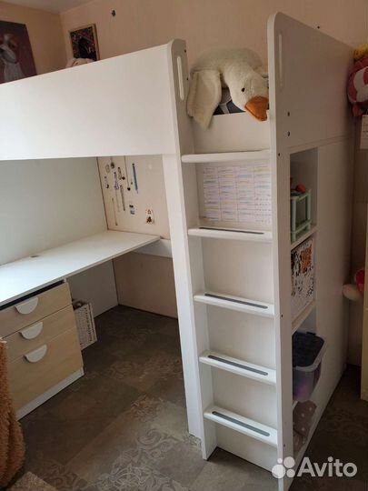 Кровать чердак,детский уголок, мебель IKEA