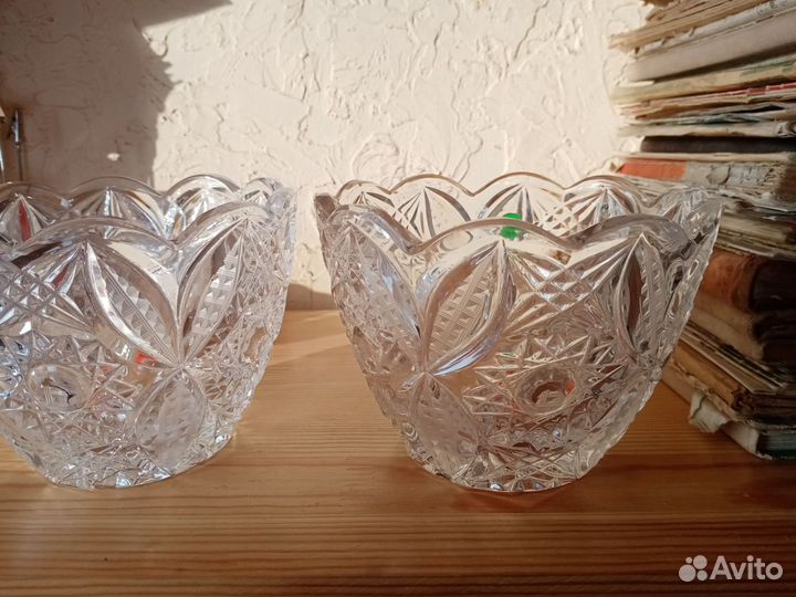 Салатник советский хрустальный